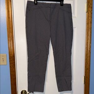 J.Jill Black and White Patterned Pants